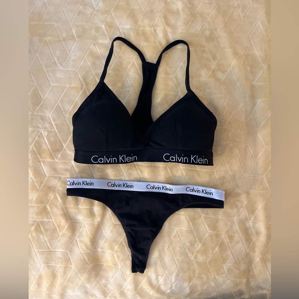 Calvin Klein Bra and Thong Set